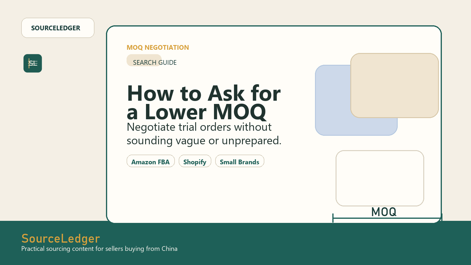 How to Ask for a Lower MOQ